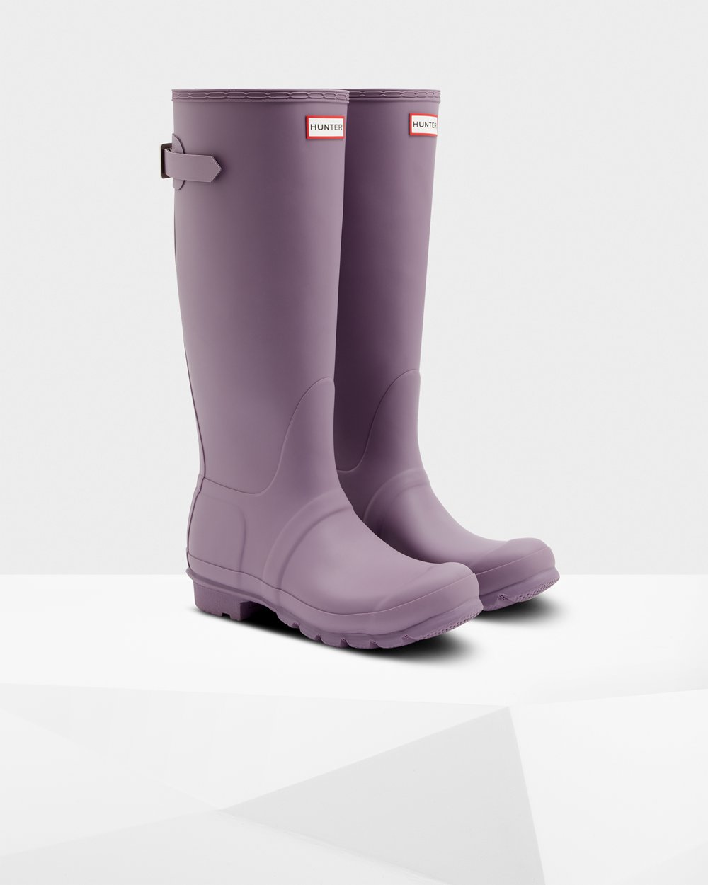 Womens Hunter Tall Rain Boots Purple - Original Back Adjustable - 5187034-BO